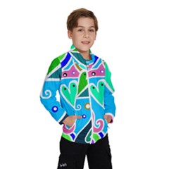 Crazy Pop Art - Doodle Hearts  Kids  Windbreaker