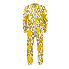 Yellow Flowers Roses On The Wall Lemons Onepiece Jumpsuit (kids)