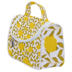 Yellow Flowers Roses On The Wall Lemons Satchel Handbag by ConteMonfrey