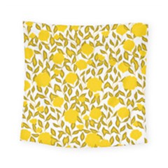 Yellow Flowers Roses On The Wall Lemons Square Tapestry (small)