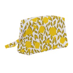 Yellow Flowers Roses On The Wall Lemons Wristlet Pouch Bag (medium) by ConteMonfrey