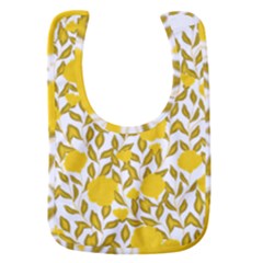 Yellow Flowers Roses On The Wall Lemons Baby Bib by ConteMonfrey