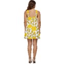 Yellow Flowers Roses On The Wall Lemons Ruffle Strap Babydoll Chiffon Dress View4