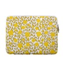 Yellow Flowers Roses On The Wall Lemons 13  Vertical Laptop Sleeve Case With Pocket View2