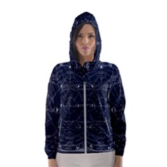 Astronomie Astrologie Vintage  Women s Hooded Windbreaker