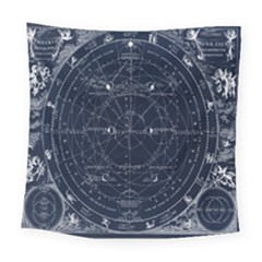 Astronomie Astrologie Vintage  Square Tapestry (large)