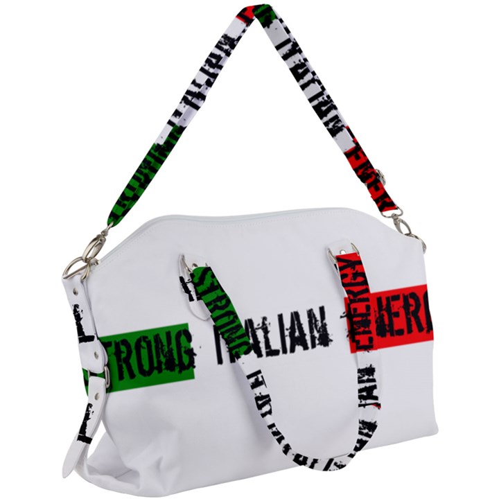 Strong Italian Energy Canvas Crossbody Bag