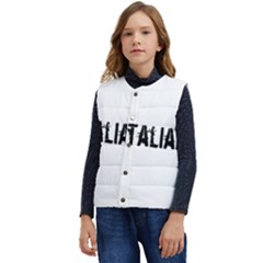 Strong Italian Energy Kid s Button Up Puffer Vest	 by ConteMonfrey