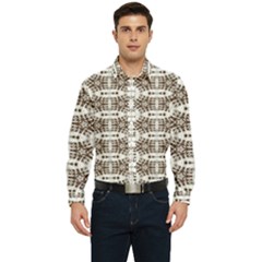 Snake Skin Brown Men s Long Sleeve Shirt by ConteMonfrey