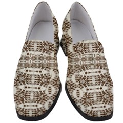 Snake Skin Brown Women s Chunky Heel Loafers by ConteMonfrey