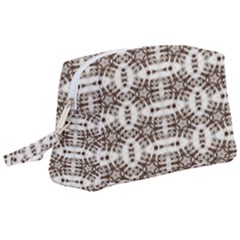 Snake Skin Brown Wristlet Pouch Bag (large) by ConteMonfrey