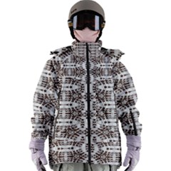 Snake Skin Brown Women s Zip Ski And Snowboard Waterproof Breathable Jacket