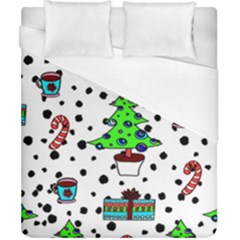 It`s Cold Outside Christmas Pattern Duvet Cover (california King Size) by ConteMonfrey