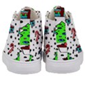 It`s Cold Outside Christmas pattern Kids  Mid-Top Canvas Sneakers View4