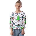 It`s Cold Outside Christmas pattern Kids  Cuff Sleeve Top View1