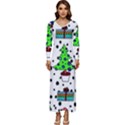 It`s Cold Outside Christmas pattern Long Sleeve Longline Maxi Dress View1