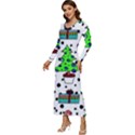 It`s Cold Outside Christmas pattern Long Sleeve Longline Maxi Dress View2