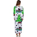 It`s Cold Outside Christmas pattern Long Sleeve Longline Maxi Dress View4