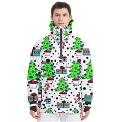 It`s Cold Outside Christmas Pattern Men s Pullover Zip Ski And Snowboard Waterproof Breathable Jacket