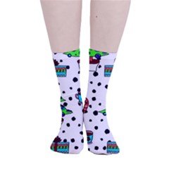 It`s Cold Outside Christmas Pattern Smooth Crew Length Tube Socks by ConteMonfrey