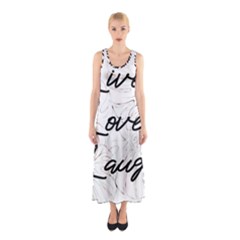 Live Love Laugh Monsteras Sleeveless Maxi Dress by ConteMonfrey