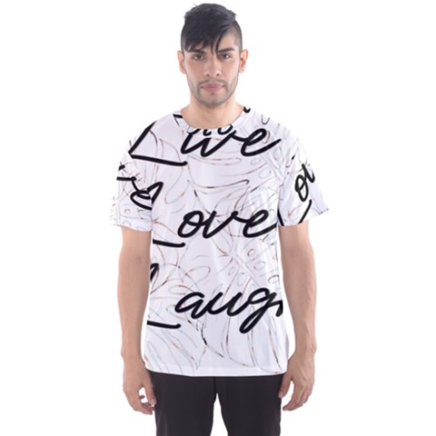 Live Love Laugh Monsteras Men s Sport Mesh T-shirt by ConteMonfrey