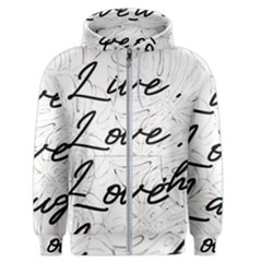 Live Love Laugh Monsteras Men s Zipper Hoodie