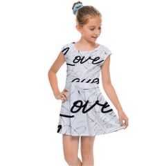 Live Love Laugh Monsteras Kids  Cap Sleeve Dress by ConteMonfrey