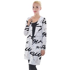 Live Love Laugh Monsteras Hooded Pocket Cardigan by ConteMonfrey