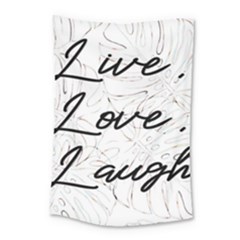 Live Love Laugh Monsteras Small Tapestry