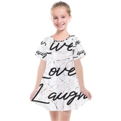 Live Love Laugh Monsteras Kids  Smock Dress by ConteMonfrey