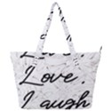 Live Love Laugh Monsteras Full Print Shoulder Bag View1