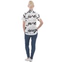 Live Love Laugh Monsteras Women s Short Sleeve Pocket Shirt View2