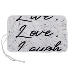 Live Love Laugh Monsteras Pen Storage Case (l) by ConteMonfrey