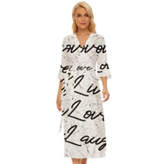 Live Love Laugh Monsteras Midsummer Wrap Dress by ConteMonfrey