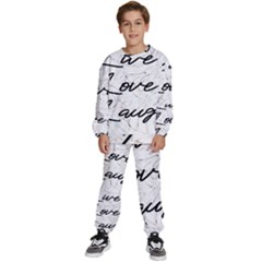 Live Love Laugh Monsteras Kids  Sweatshirt Set