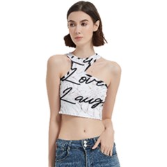 Live Love Laugh Monsteras Cut Out Top