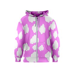 Purple Clouds Kids  Zipper Hoodie