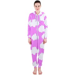 Purple Clouds Hooded Jumpsuit (ladies)