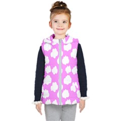 Purple Clouds Kids  Hooded Puffer Vest