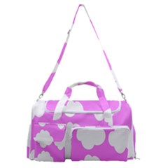 Purple Clouds Sports Gym Duffle Bag With Shoe Compartment by ConteMonfrey