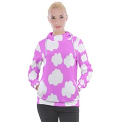 Purple Clouds Women s Hooded Pullover