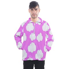 Purple Clouds Men s Half Zip Pullover