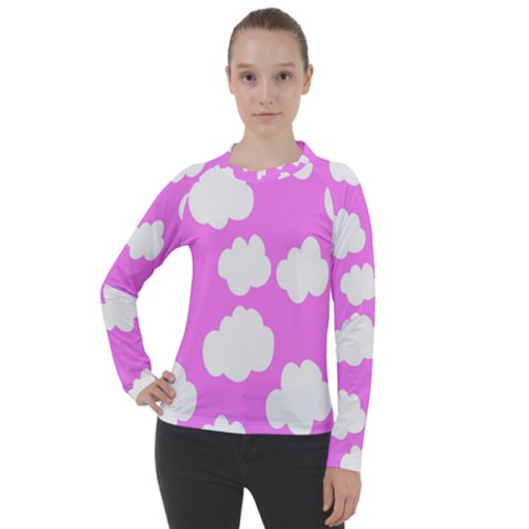 Purple Clouds Women s Pique Long Sleeve T-shirt by ConteMonfrey