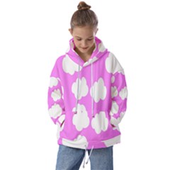 Purple Clouds Kids  Oversized Hoodie