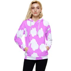 Purple Clouds Women s Lightweight Drawstring Hoodie