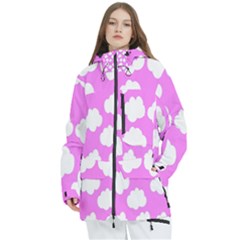 Purple Clouds Women s Multi Pockets Zip Ski And Snowboard Waterproof Breathable Jacket