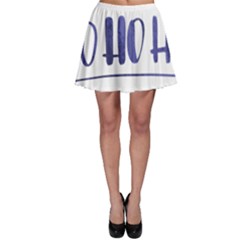 Ho Ho Ho! Christmas Minimalist Skater Skirt