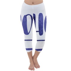 Ho Ho Ho! Christmas Minimalist Capri Winter Leggings 