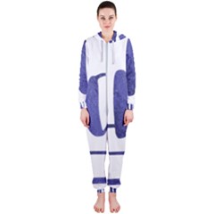 Ho Ho Ho! Christmas Minimalist Hooded Jumpsuit (ladies)